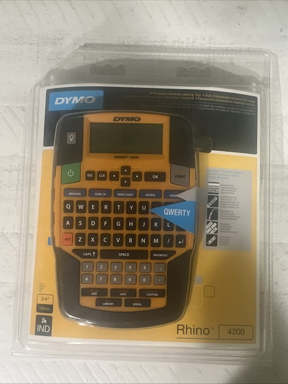 Dymo Rhino 4200 Label Thermal Printer with QWERTY Keyboard